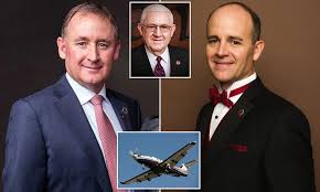 PICTURED: Two business executives among nine dead when their plane ...