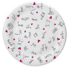 Candyprints Stick Figure Sex Plates 8-pack - SutraVibes