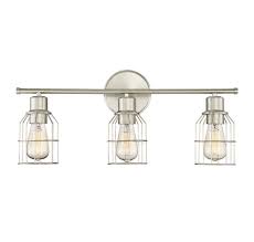 Trade Winds Peyton 3 Light Bathroom Vanity Light In Brushed Nickel