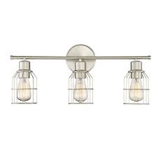 Place the wire nuts over the wires and twist clockwise to ensure that the wires are secure. Trade Winds Peyton 3 Light Bathroom Vanity Light In Brushed Nickel Lightsonline Com