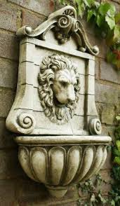 fontaine murale tete roi lion amazon fr jardin fontaine murale fontaines murales exterieures parement mural