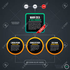 Organizational Chart Template Useful For Web Design Or Advertising