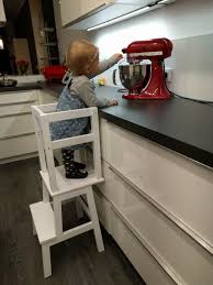 Let your little one safely help in the kitchen! Diy Learning Tower Ikea Hack Gabelschereblog