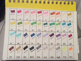 Ohuhu 40 Marker Color Chart Homemade In 2019 Ohuhu Markers