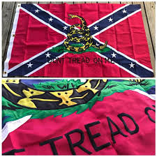 This flag is a variation on the historical gadsden flag with the emphasis on the confederate rebel flag. Badass Dont Tread On Me Rebel Flags Badass Dont Tread On Me Rebel Flags Amazon Com Rebel Printed Polyester Usa Rebel Gadsden Don T Tread On Me Combination Flag Razzle2dazzle