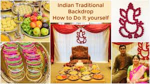 There's a reason this special celebration takes the title baby shower. Sreemantham Decoration Usa Indian Baby Shower Decoration Diy Indian Traditional Backdrop Diyganesha Youtube