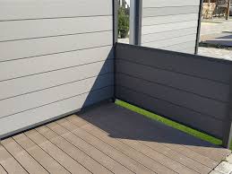 Wpc Steckzaun Juist In Steingrau Anthrazit Steckzaun Zaun Sichtschutzzaun