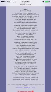 Lucky Im In Love With My Best Friend Lyrics Lucky Omg I Love This Song It S Soo Sweet My Love Love Songs Songs