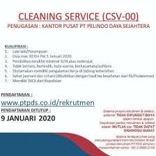 Pt pelindo daya sejahtera atau dikenal juga dengan pt pds merupakan salah satu anak perusahaan pt pelabuhan indonesia iii (persero) yang bergerak dalam bidang tenaga kerja. Lowongan Kerja Cleaning Service Di Pt Pds Pelindo Iii Gibran Waluyo 7 Jan 2020 Loker Atmago Warga Bantu Warga