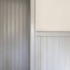 Yes, they're kind of like a giant wood sticker for your wall! Pretty Gray Paneling And Paneled Wainscoting Soft Grey Mix And Wevet White Farrowandba Paneling Makeover White Painted Paneling White Wood Paneling