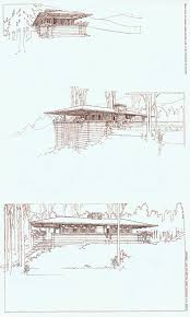 Flw Orchard Renderings From Wasmuth Dessin Architecture Dessin Architecte Frank Lloyd Wright