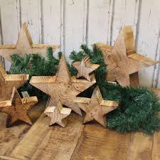 Holz Stern Weihnachtsstern Geflammt Holzstern Holzsterne