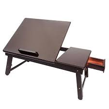 Ktaxon Lap Desk Wood Folding Tray Table Drawer Breakfast Bed Food Laptop Tv Notebook Walmart Com Lap Desk Desk Tray Adjustable Computer Table