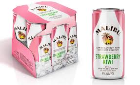 Add malibu rum and coconut cream. Malibu Launches Malibu Strawberry Kiwi Cans 2016 02 04 Beverage Industry