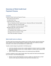 Check spelling or type a new query. Overview Of Web Credit Card Payment Process Contents