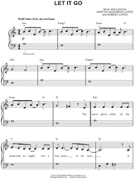 It also serves as a reference and learning tool for you to improvise or develop your own version of music. Let It Go Movie Version From Frozen Sheet Music Easy Piano In A Minor Transposable Download Print Piano Music Easy Piano Piano Songs For Beginners