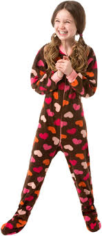 Rebecca wylie has more than 10 years experience in health and fitness. Amazon Com Big Feet Pjs Kids Footed Onesie Chocolate Brown With Hearts Footed Pajamas Clothing