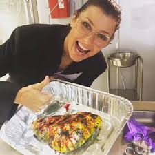 Bridget Moynahan Poses With Gross Blue Bloods Prop in Photo From Set:  Fake Fatty Liver