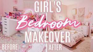 The wall treatments were in. Girl S Pink Bedroom Makeover Clean Rearrange With Me Youtube