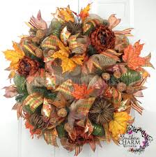 Nice Idea For Fall Fall Deco Mesh Wreath Fall Mesh Wreaths Fall Thanksgiving Wreaths