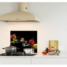 Credence Cuisine Autocollante Avec Imprimes Food Drink Verre Alu Credence Cuisine Deco