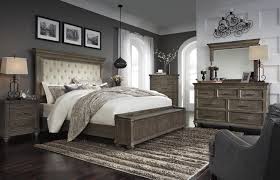 Zinus kendra upholstered wingback platform bed. Millennium Johnelle 569377609 Queen Upholstered Bed With Storage Footboard Dresser Mirror And Nightstand Package Sam Levitz Furniture Bedroom Groups