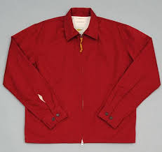 Universal Works Windcheater Jacket Red Brisbane Drill Windbreaker Jacket Red Jacket Jackets
