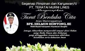 Wakil bupati kepulauan sangihe tersebut bernama helmud hontong. Aa2mzlltcxsl2m
