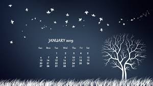 January 2019 Creative Desktop Calendar Design Calendar Wallpaper Desktop Wallpaper Calendar Desktop Calendar