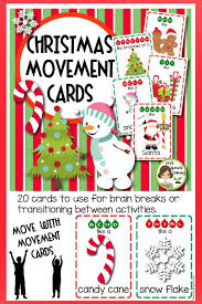 Christmas Movement Cards Christmas Preschool Theme Christmas Kindergarten Preschool Christmas