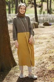 Esra Kesin Demir Hardal Sari Tunik Online Satis Indirimli Satin Al In 2020 Hijab Outfit Fashion Muslimah Fashion