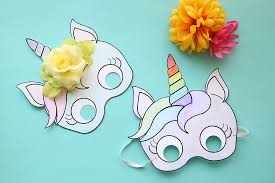 The first is the unicorn mask coloring page. Unicorn Masks To Print And Color Free Printable It S Always Autumn
