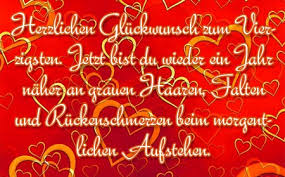 Lustige Glückwünsche Zum 40 Geburtstag Kostenlos Lowieluneu
