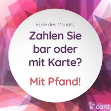Ende Des Monats Zahlen Sie Bar Oder Mit Karte Mit Pfand Karten Ende Des Monats Pfand