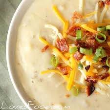 Baked Potato Soup In A Slow Cooker Recipe Recipe Recipes Slow Cooker Soup Slow Cooker Baking