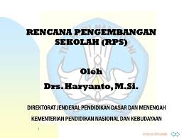 Penerapan manajemen peningkatan mutu berbasis sekolah (mpmbs) sebenarnya merupakan jawaban dari terhadap semakin kompleksnya permasalahan yang dihadapi oleh dunia pendidikan sekaligus menumbuhkan kepercayaan masyarakat terhadap dunia pendidikan. Rencana Pengembangan Sekolah Rps Oleh Drs Haryanto M Si Ppt Download