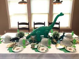 Prehistoric Dinosaur Birthday Party Ideas Parties With A Cause Dinosaur Party Centerpiece Birthday Table Decorations Dinosaur Birthday Party