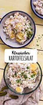 Klassischer Kartoffelsalat Mit Mayonnaise Und Gurke Rezept Rezept Klassischer Kartoffelsalat Kartoffelsalat Salat