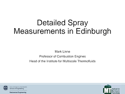 Detailed Spray Measurements in Edinburgh