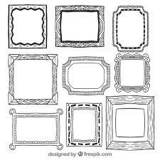 Internal walls are better, but if you do choose an external wall make sure you have a moisture barrier added between the make sure not to hang your drawing on a damp or newly plastered wall and i personally wouldn't hang any original. Hand Drawn Wall Frames Free Vector Frame Frames On Wall Doodle Frames