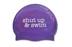 Shut Up And Swim Silicone Swim Cap Podium Swimwear