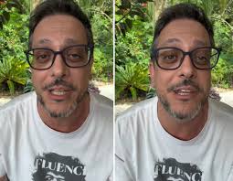Lúcio Mauro Filho fala sobre diagnóstico de câncer no intestino: 'Continuo me cuidando'; veja vídeo