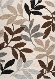 Rust red outdoor botanical rug. Milano Area Rug With Leaf Pattern Rugs Area Rugs Floral Rug