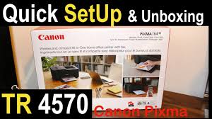 Lets download it for you that need a dirver printer to connect in pc or laptop. Canon Pixma Tr4570 Setup Unboxing Quick Copy Test Review Youtube