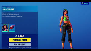 Check out all of the fortnite skins and other cosmetics available in the fortnite item shop today. New Splatterella Skin In Fortnite Item Shop Youtube