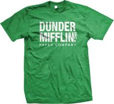 Dunder Mifflin Paper Inc T Shirt The Office T Shirts Tv Show T Shirts Medium Kelly Green Royal Blue T Shirt Mens Cotton T Shirts Mens Tshirts