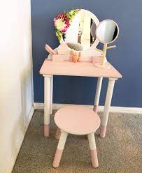 Kmart Hacks 9 Ways To Hack This Cute Kmart Wooden Vanity Table Girls Vanity Table Diy Vanity Table Kids Vanity Set