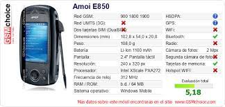 Amoi E850 specs, faq, comparisons
