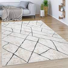 Tendieren sie eher zu blauen accessoires kann ein teppich in blau beige die farbe gut. Teppich Wohnzimmer Kurzflor Vintage Modernes Marmor Rauten Muster Beige Grau Kaufen Bei Diva Teppich Center