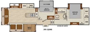 This Chaparral Fifth Wheel By Coachmen Rv Features Quad Slides A Rear Living Layout And Second Bedroom Bunk Room Plus Rv Floor Plans Coachmen Rv Fifth Wheel